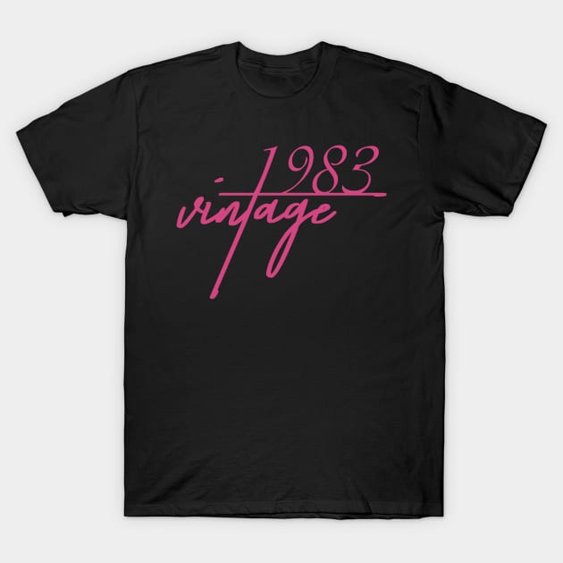 1983 Vintage. 37th Birthday Cool Gift Idea T-Shirt by FromHamburg